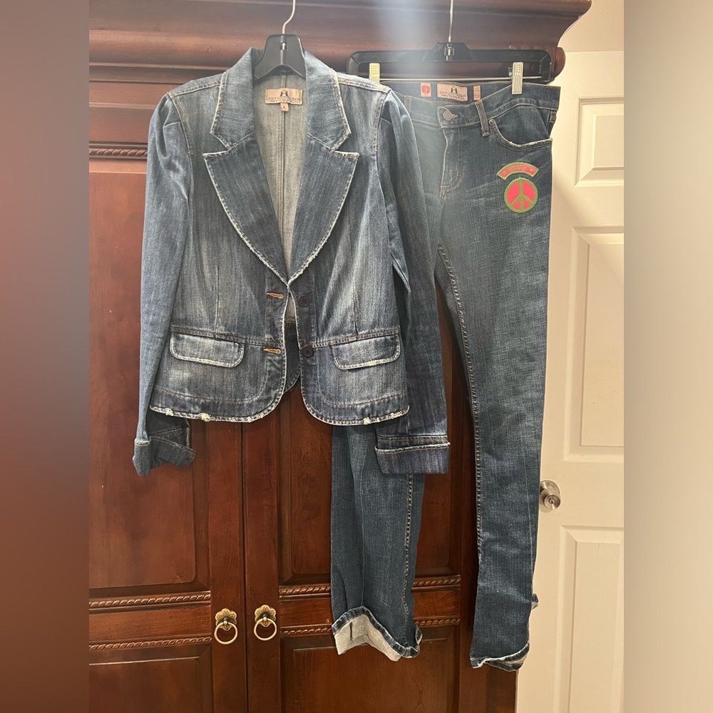 Juicy couture denim set size large never worn